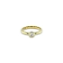Verlobungsring aus Gold mit kubischem Zirkon