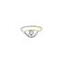 Goldring mit kubischem Zirkon
