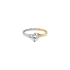 Verlobungsring mit Zirkon aus kombiniertem Gold
