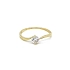 Gold Verlobungsring mit Zirkon