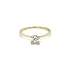 Gold Verlobungsring mit Zirkonen
