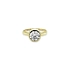 Verlobungsring aus Gold mit kubischem Zirkon