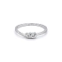 Ring mit Zirkonen aus Weißgold