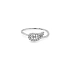 Goldring Blatt mit Zirkonen