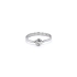 Ring mit Zirkon aus Weißgold