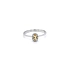 Ring mit Citrin aus Weißgold