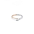Verlobungsring mit Zirkon aus kombiniertem Gold