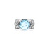 Goldring mit farbigen Steinen