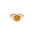 Goldener Ring mit Quarz