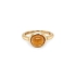Goldener Ring mit Quarz