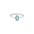 Goldring mit blauem Zirkon