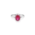 Goldring mit rotem Stein