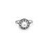 Goldring mit Perle und Zirkonen