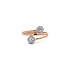 Ring aus Roségold mit Zirkonen