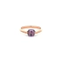 Goldring mit violettem Stein