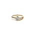 Gold Verlobungsring mit Zirkonen
