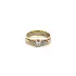 Ring mit Zirkonias in Gold-Kombination