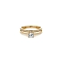 Gold Verlobungsring mit Zirkonen