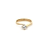 Gold Verlobungsring mit Zirkon