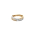 Ring mit Zirkon aus Kombinationsgold