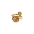 Goldring Blumen mit Zirkon
