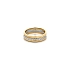 Ring mit Zirkonias in Gold-Kombination