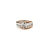 Ring mit Zirkonias in Gold-Kombination