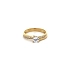 Gold Verlobungsring mit Zirkonen