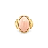 Goldring mit Koralle