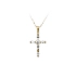 Gold-Anhänger Kreuz mit Zirkonen