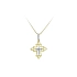 Kreuz mit Zirkonen in Gold