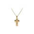 Gold-Anhänger Kreuz mit Jesus Christus