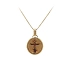 Elegantes Medaillon mit orthodoxem Kreuz in Gold