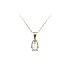 Gold-Anhänger mit Opal und Zirkonen