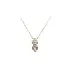 Anhänger mit Zirkon Kombiniertes Gold