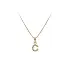 Gold-Anhänger mit Zirkonen Buchstabe C