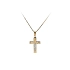 Gold-Anhänger Kreuz mit Jesus Christus