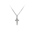 Anhänger Kreuz mit Zirkon aus Weißgold