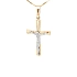 Goldenes Kreuz mit Jesus Christus