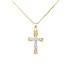 Goldenes Kreuz mit Jesus Christus