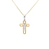 Goldenes Kreuz mit Zirkon
