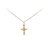 Gold-Anhänger Kreuz mit Jesus Christus