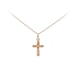 Gold-Anhänger Kreuz mit Jesus Christus