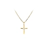 Gold-Anhänger Kreuz mit Zirkon
