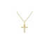 Anhänger Kreuz mit Jesus Christus aus kombiniertem Gold