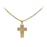 Gold-Anhänger Kreuz mit Jesus Christus