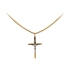 Gold-Anhänger Kreuz mit Jesus Christus
