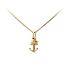 Gold-Anhänger Herz, Anker, Kreuz