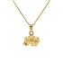 Goldener Elefant-Anhänger