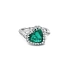 Goldring Crivelli mit Smaragd und Diamanten